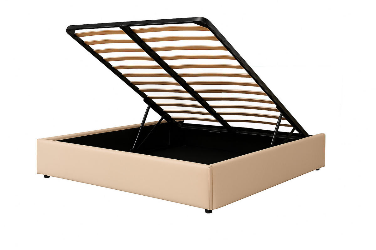 POLSTERBETT mit Bettkasten und Matratze FORTE, Anthrazit, 180x200 cm - Anthrazit, Textil (180/200cm) - KS Home Concept