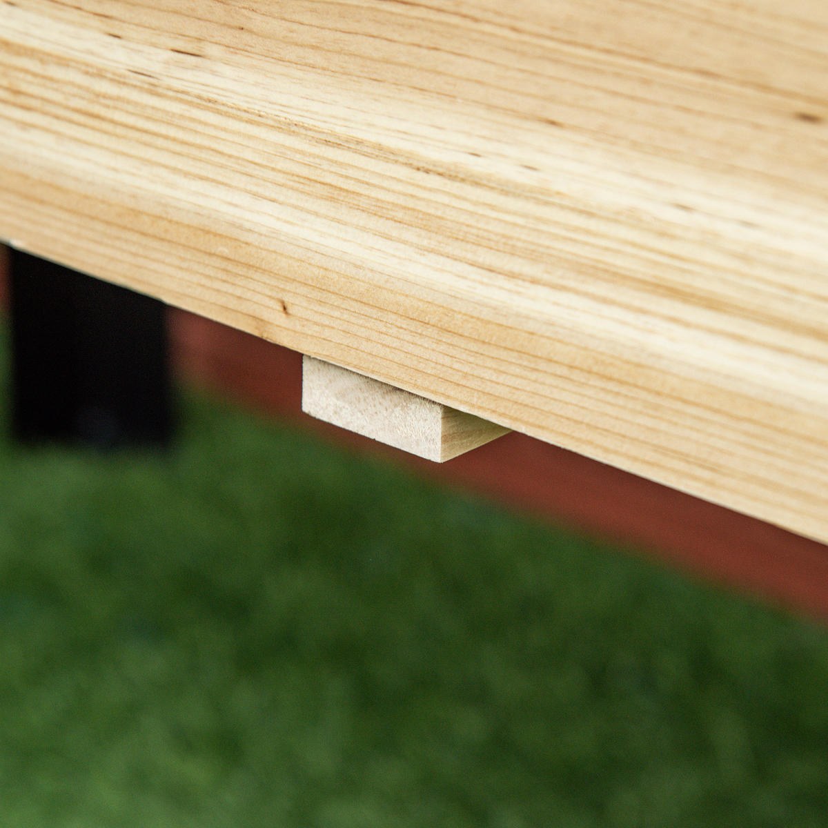 HOCHBEET, Tannenholz, Stahl, Naturholz+Schwarz - Multicolor, Metall (60/74/120cm) - Outsunny