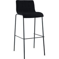 BARHOCKER Stoff Schwarz - Schwarz, Textil/Metall (43/100/48cm) - CLP