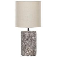 TISCHLAMPE Ider 20/20/43 cm - Braun, Keramik (20/20/43cm) - Beliani
