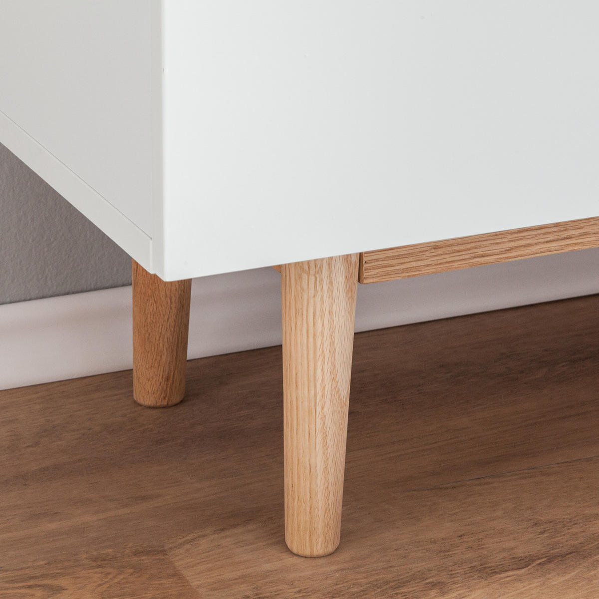 SCHUHKOMMODE - Eichefarben/Weiß, Holzwerkstoff (76/52/37cm) - home24