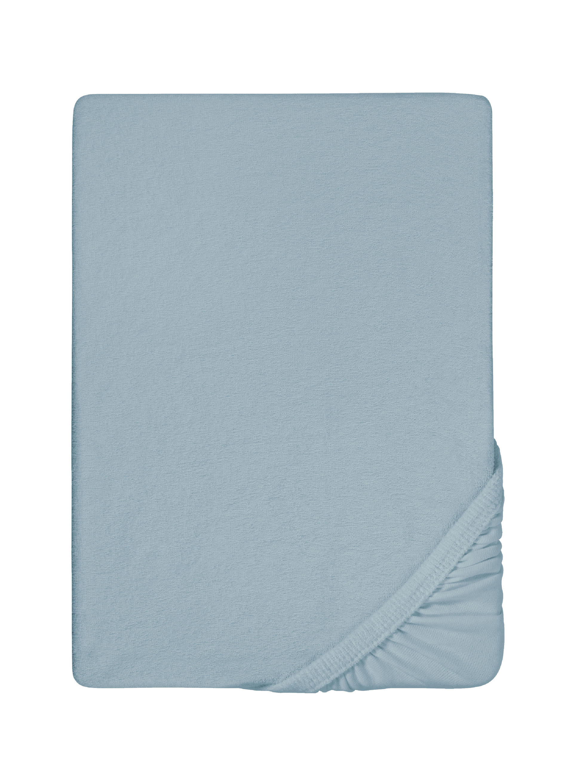 biberna Spannbetttuch Blaugrau 100x200 cm