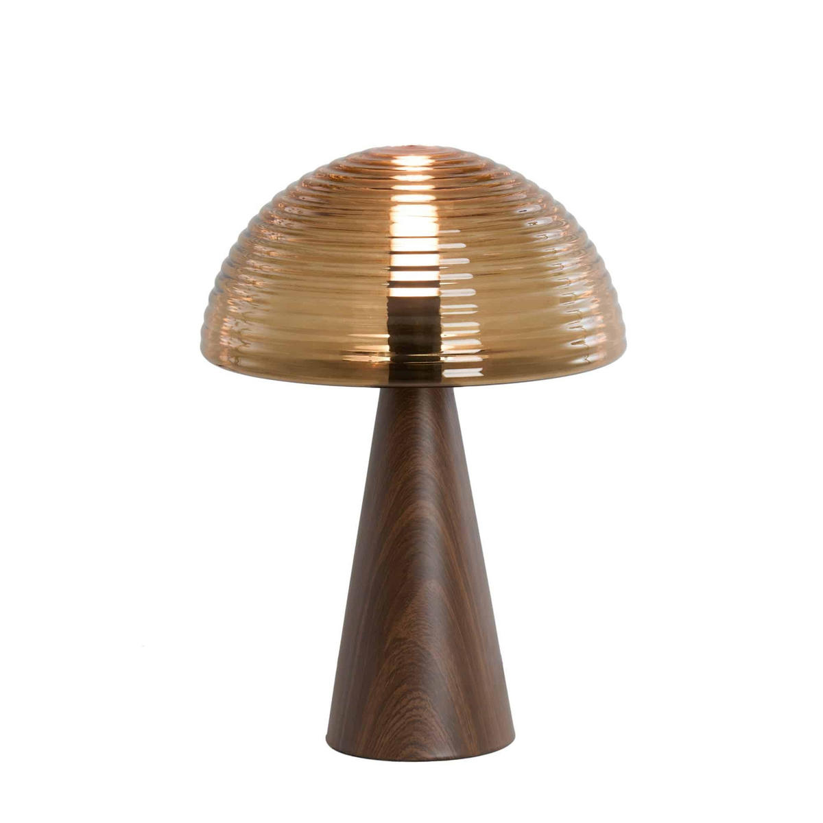 TISCHLAMPE Mueda Braun Ø30/43 cm - Braun, Metall (30/30/43cm) - Light & Living