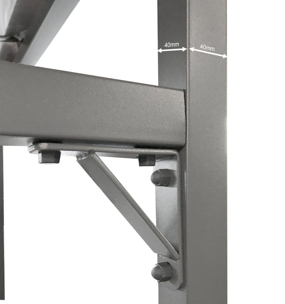 KAMINHOLZREGAL Außen Pro 143/70/185 cm Aluminium Grau 1,8 m³ / 2,6 SRM - Grau, Metall (142/185/70cm) - QUICK STAR