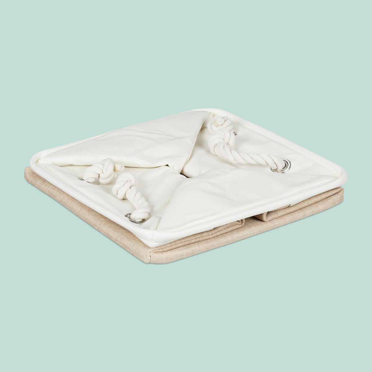 3XAUFBEWAHRUNGSKORB - Multicolor, Textil/Metall (30/30/30cm) - Relaxdays