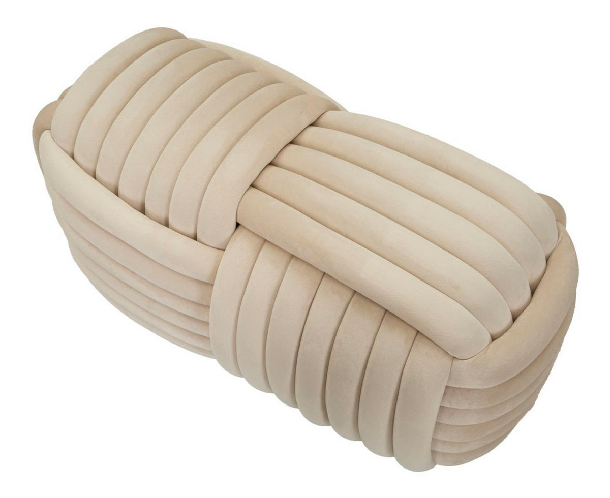 POUF Softy 90/45/45 cm - Beige, Keramik (45/45/90cm) - Mauro Ferretti