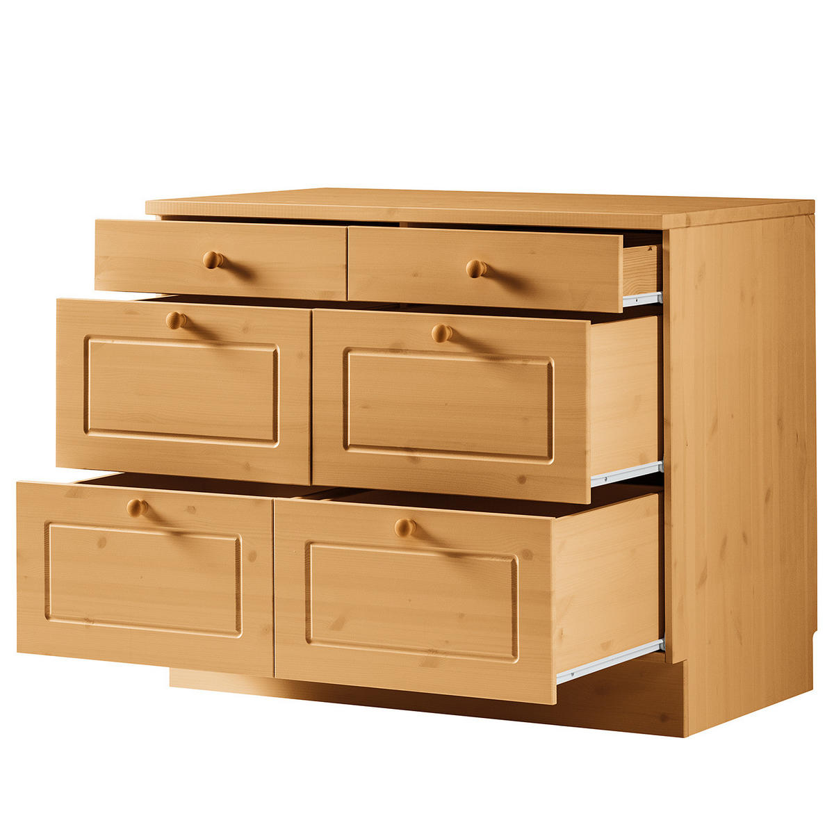 KÜCHENZEILE - Kiefer massiv - Kieferfarben, Holz (200/205/60cm) - home24