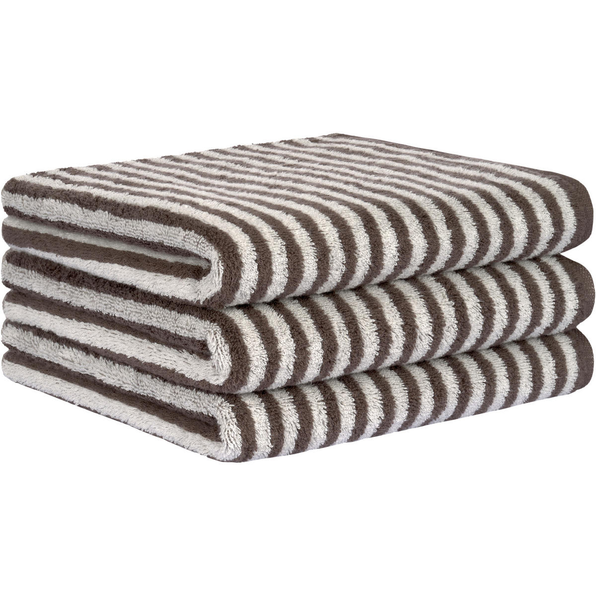 HANDTÜCHER CLUB 6300 PEPPER - 37 - Braun, Textil (50/100cm) - Cawö