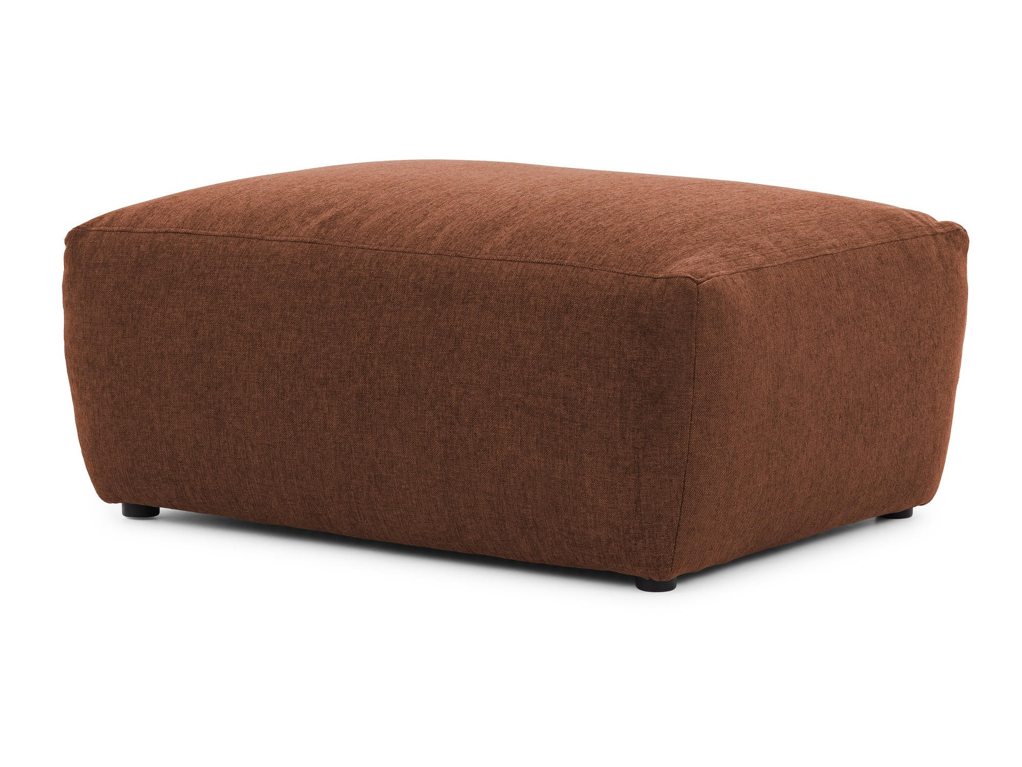HOCKER Lennon aus Braun Strukturstoff mit vielseitiger Nutzung - Schwarz/Braun, Holz/Kunststoff (102/42/76cm) - S-Style