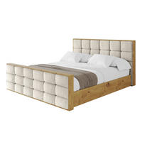 POLSTERBETT mit Bettkasten, Fußteil und Lattenrost, Boxbett ohne Matratze - ENZO2-Z 180x200 Beige - Beige, Holzwerkstoff/Textil (180/200cm) - ALTDECOR