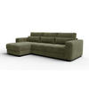 ECKSOFA OLI 4-Sitzer links, olivgrün - Olivgrün, Holz/Textil (295/172cm) - Courtois Laville