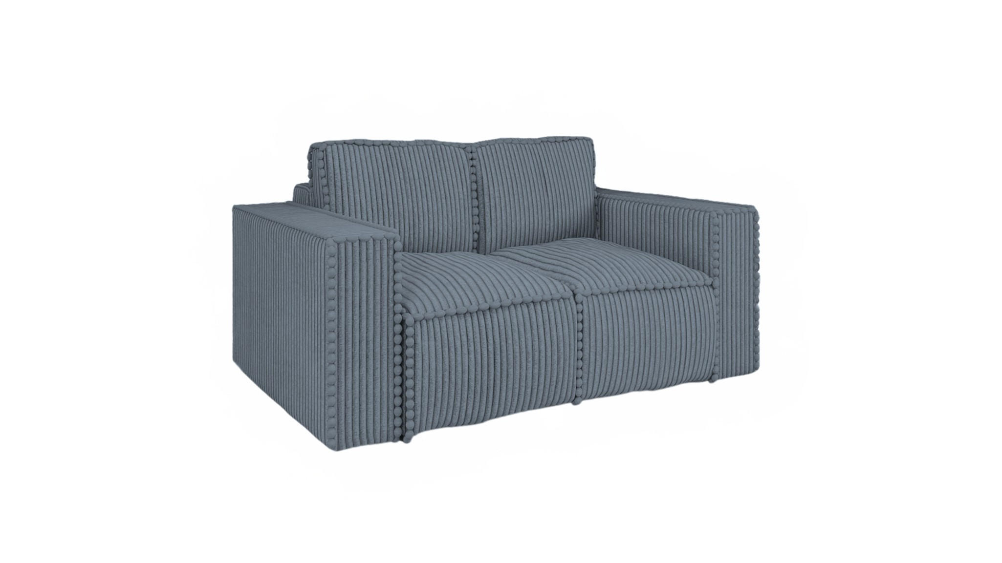 SOFA 2-sitzer Vajana - Blau, Holzwerkstoff/Textil (150/86/102cm) - Fun Möbel
