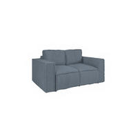 SOFA 2-sitzer Vajana - Blau, Holzwerkstoff/Textil (150/86/102cm) - Fun Möbel