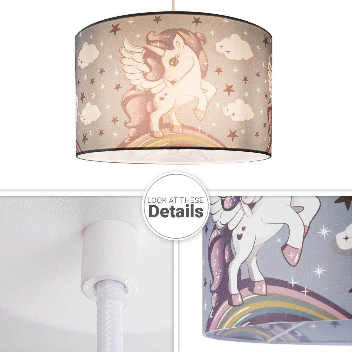 PENDELLEUCHTE Hugo Pd1 Cos 213 - Weiß, Metall (45.5/45.5/27cm) - Paco Home