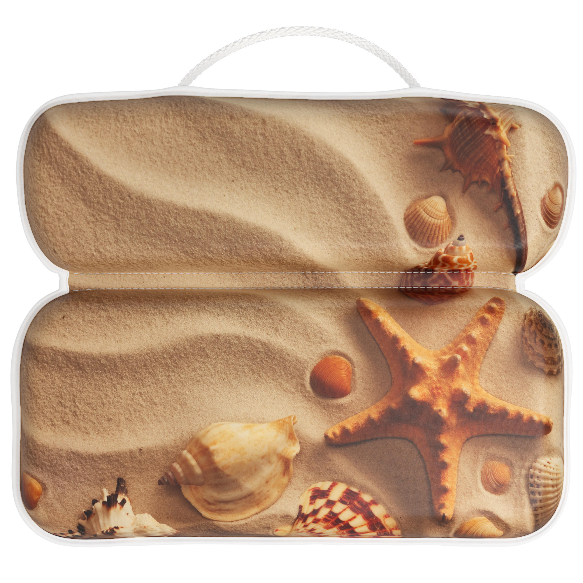 BADEWANNENKISSEN Sanibel - Beige, Kunststoff (39/5.5cm) - Sanilo