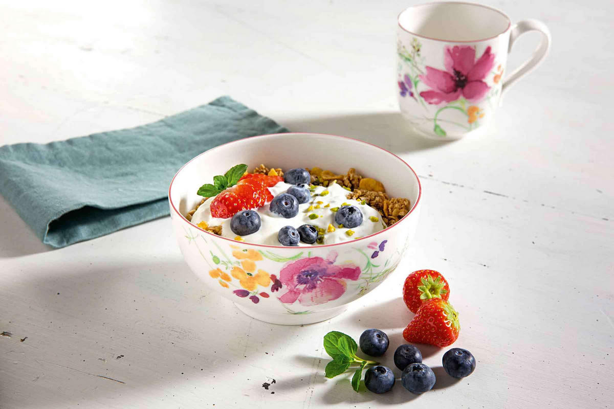 STARTER-SET Mariefleur Basic bunt 10er Set - Multicolor, Keramik (28/32/38cm) - Villeroy & Boch