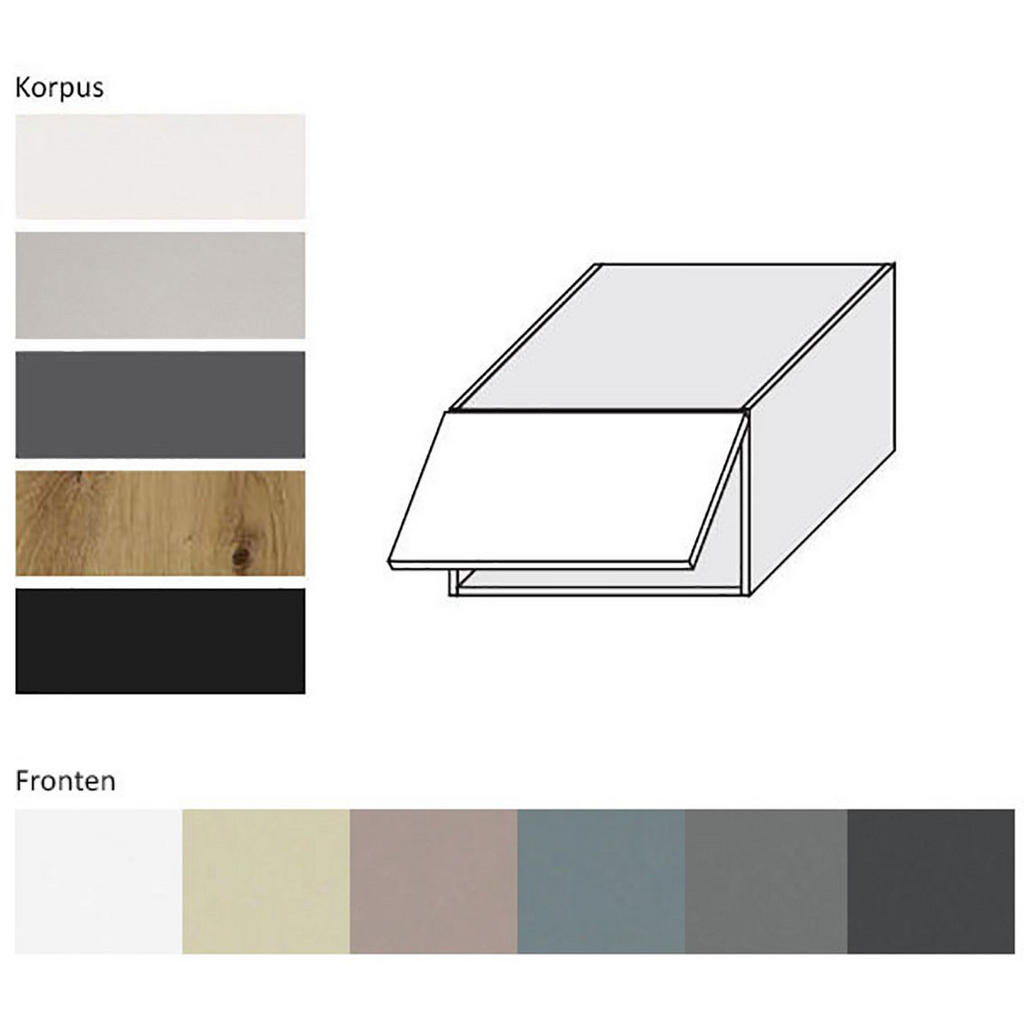 Thumbnail - Feldmann-Wohnen Klapphängeschrank, Grau, Dunkelgrau, Holz, Rechteckig, 60x36x59 cm, Küchen, Küchenmöbel, Küchenschränke,...