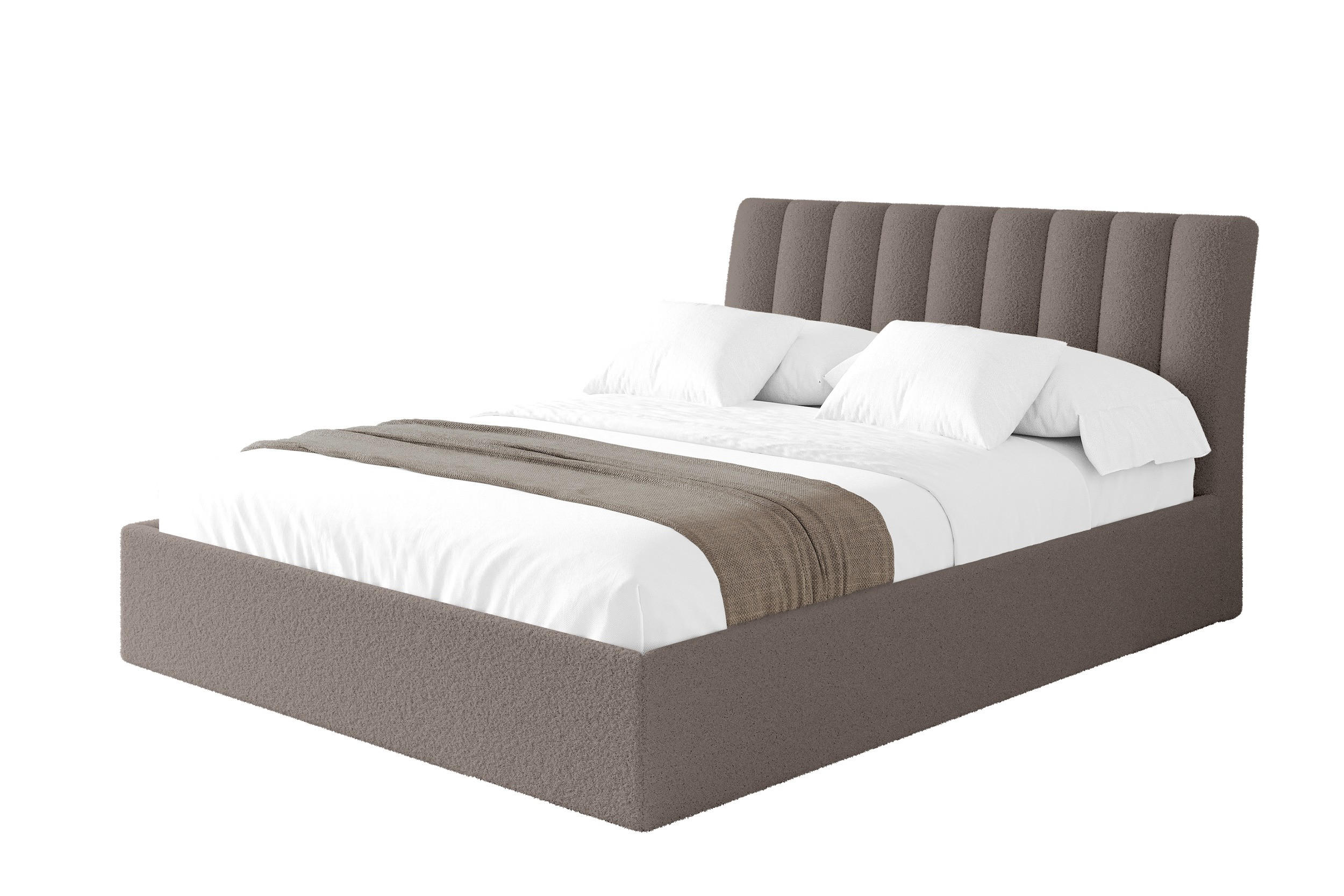 Altdecor Polsterbett Braun 180x200 cm