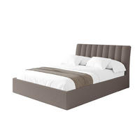 POLSTERBETT mit Bettkasten und Lattenrost, Boxbett ohne Matratze - ILAN 180x200 Braun - Braun, Holzwerkstoff/Textil (180/200cm) - ALTDECOR