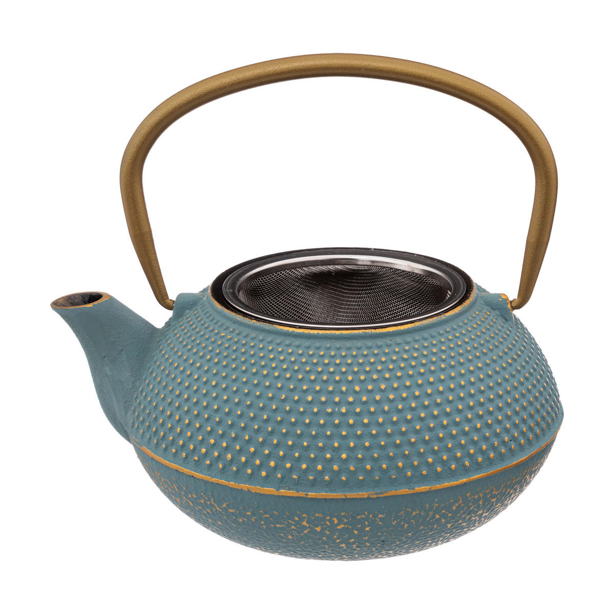 TEEKANNE Gusseisen Jade Blau 800 ml 15,5/15/17,5 cm - Blau, Metall (0.8L) - Secret de Gourmet