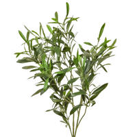 KUNSTPFLANZE Künstliche Olivenzweig - Ernst 90 cm - Grün, Kunststoff (90cm) - aplanta