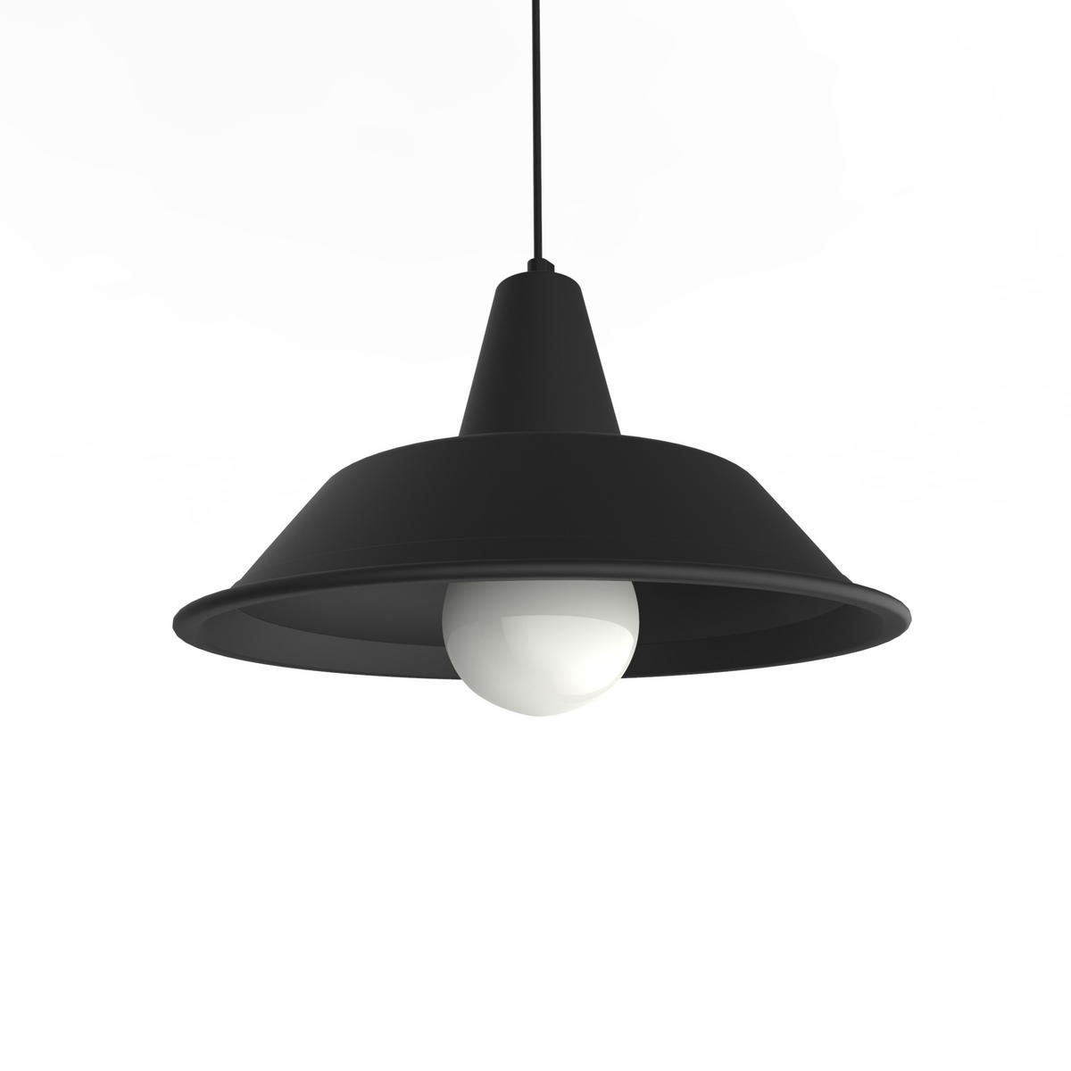 HÄNGELEUCHTE - Schwarz, Metall (35/35/20cm) - Lumicom