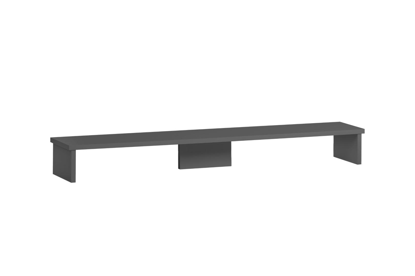 MONITORSTÄNDER für Schreibtisch Fox Large 13x110x20 cm für 2 Bildschirme Anthrazit - Anthrazit, Holz (20/110/13cm) - PROREGAL