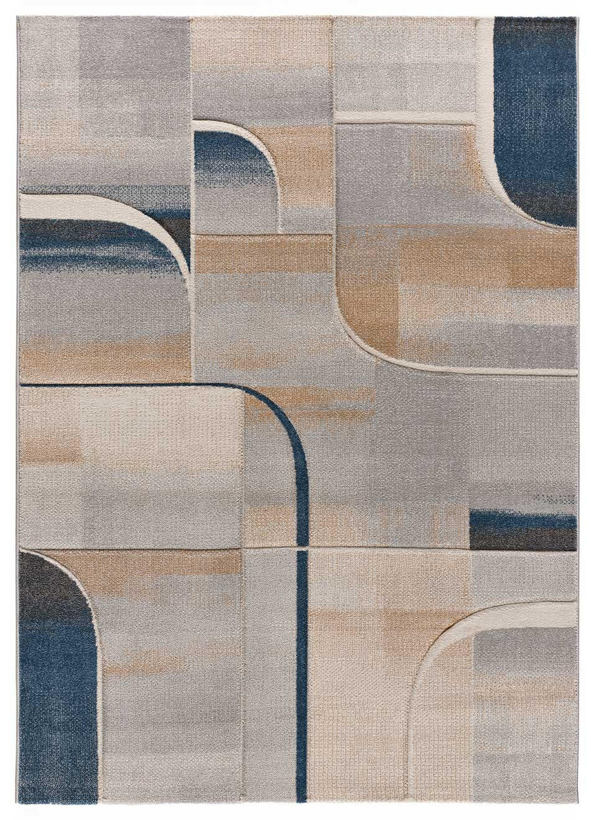 WEBTEPPICH Blau Medel 140/200 cm - Blau, Naturmaterialien/Textil (140/200cm) - Atticgo