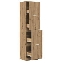 APOTHEKERSCHRANK Artisan-Eiche 40/41/174,5 Cm Holzwerkstoff - Braun, Holzwerkstoff (41/174.5/40cm) - vidaXL