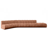 ECKSOFA modulares Sofa Brilo-L2 - 471x174x70 cm Apricot - Koralle, Holzwerkstoff/Textil (471/174cm) - ALTDECOR