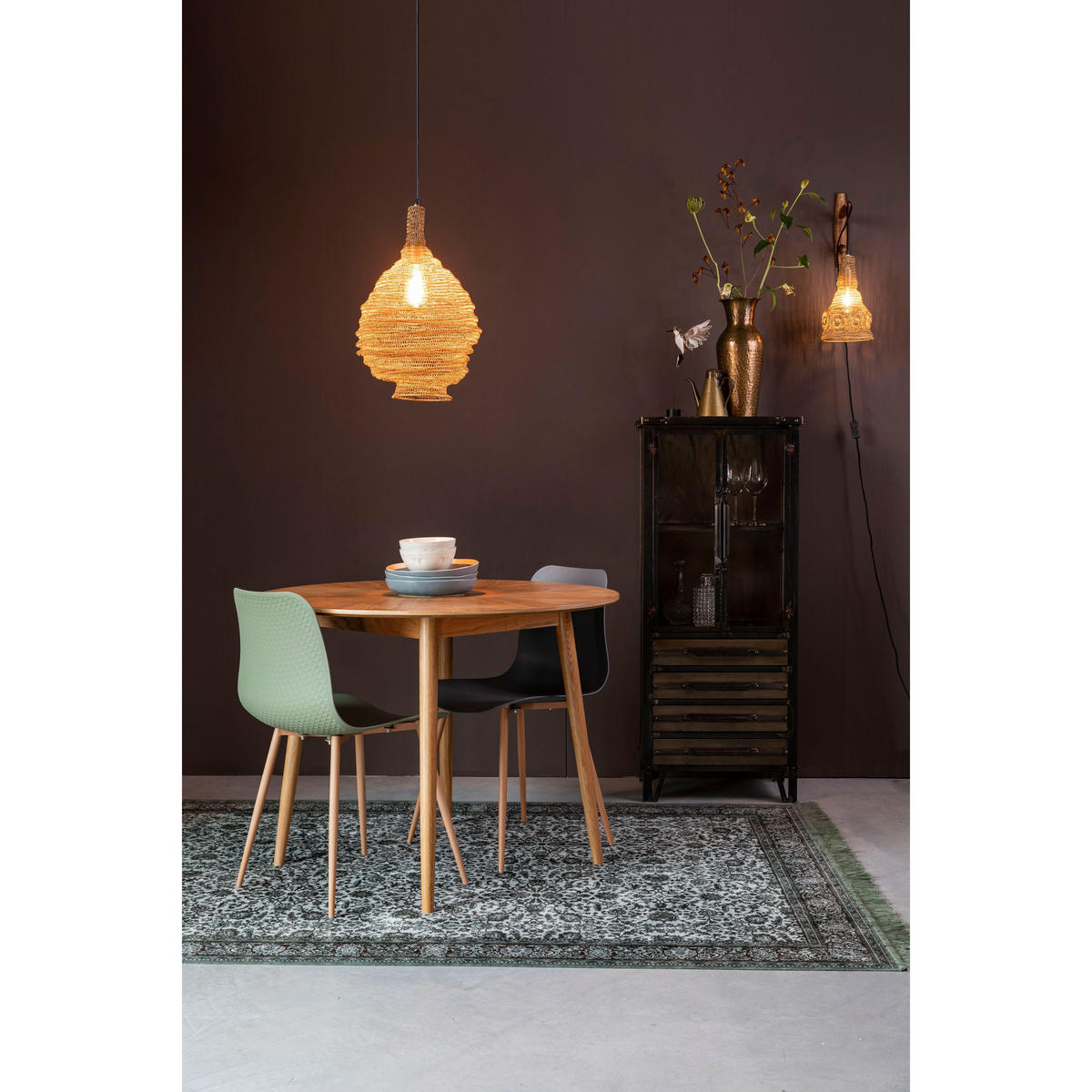 ESSZIMMERSTUHL Leon Grün - 2 er Set - Grün, Kunststoff (44.5/80/49cm) - Housecraft Living