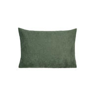 KISSENHÜLLE FarbTon Chenille-Haptik oliven-grün 35/25 cm - Dunkelgrün, Textil (25/35cm) - beties Heimtextil
