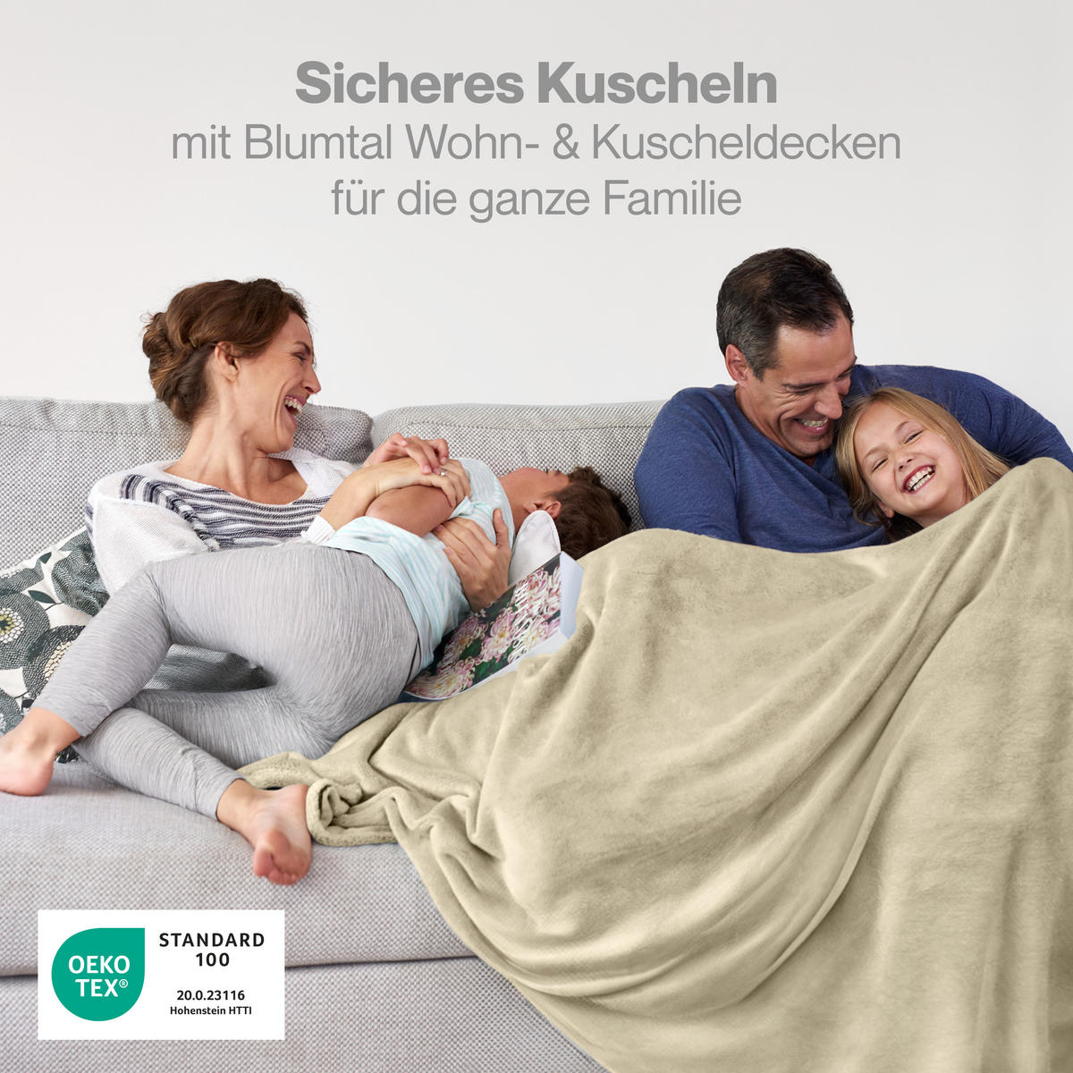 KUSCHELDECKE Anton 130/150 cm, Beige - Beige, Textil (130/150cm) - Blumtal