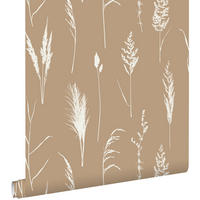 TAPETE Pampasgras 50 x 900 cm - Beige, Papier (50/900cm) - ESTAhome
