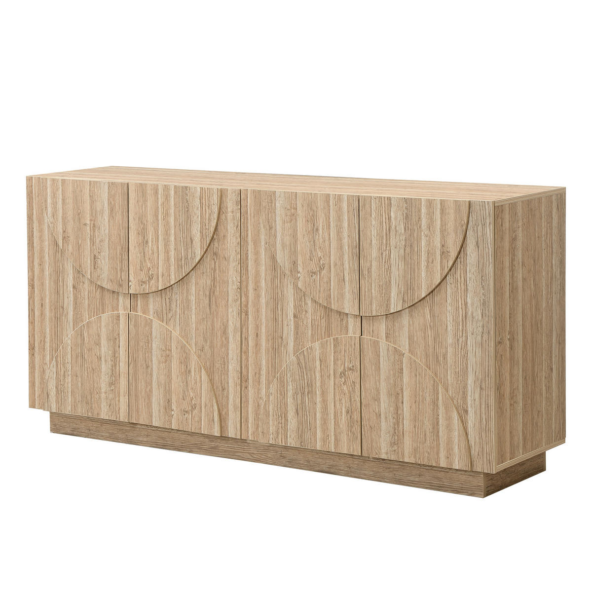 SIDEBOARD Natur 160/40/80 cm - Naturfarben, Holzwerkstoff (160/80/40cm) - PANGIVO