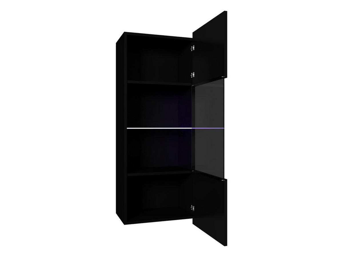 HÄNGEVITRINE Calabrini 05 mit weißer LED Beleuchtung - Kaschmir, Holzwerkstoff (45/117/32cm) - MIRJAN24