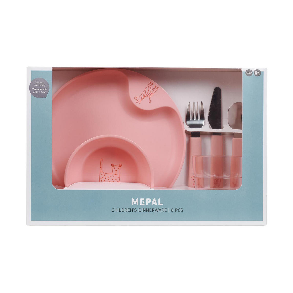 KINDERGESCHIRR Mio Deep Pink 6er Set - Pink, Kunststoff (10.5/22/33.5cm) - Mepal