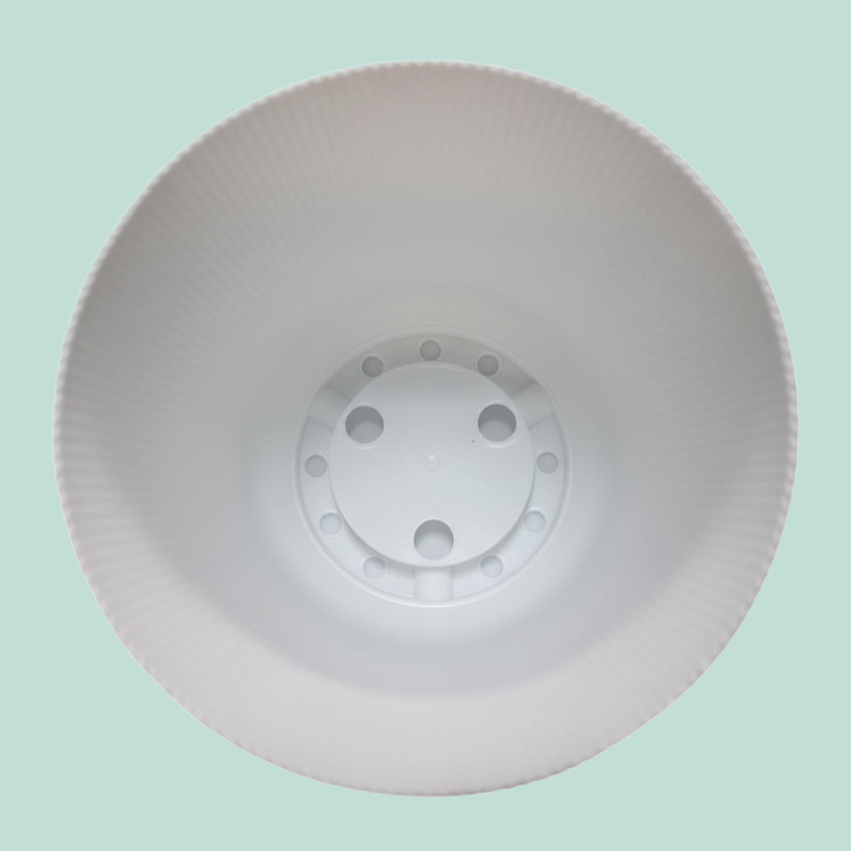 2XBLUMENTOPF - Weiß, Kunststoff (20cm) - Relaxdays