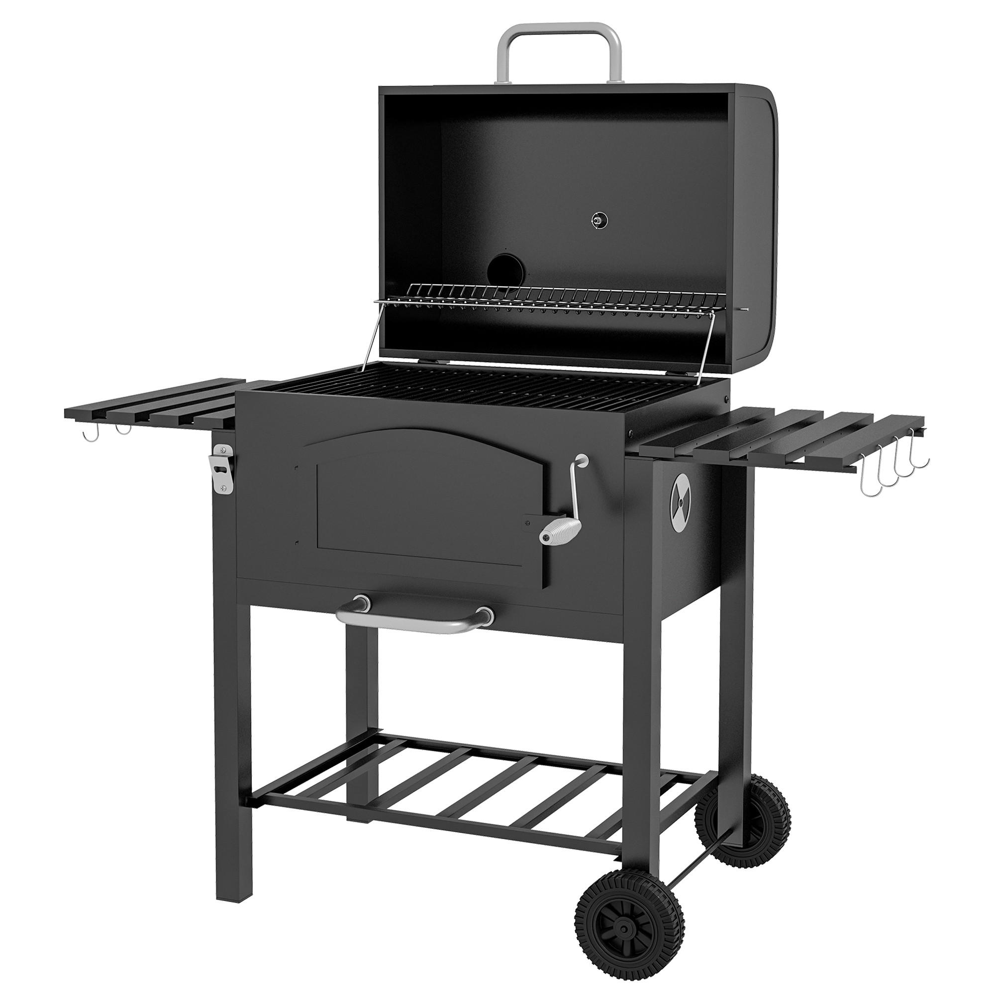 KOHLEGRILL DE-10160 Schwarz - Schwarz, Metall (66/112/124cm) - ComfortXL