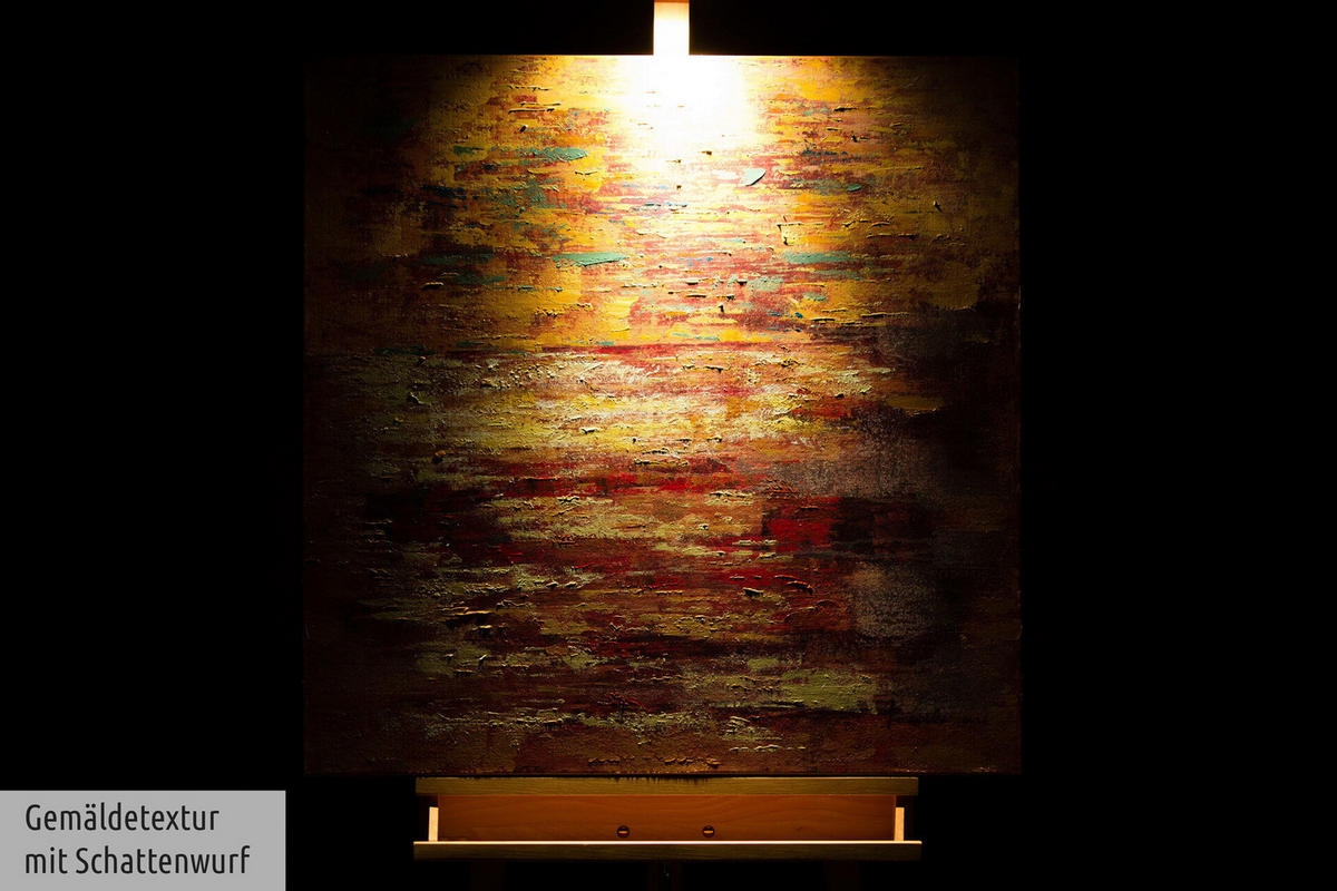 ÖLGEMÄLDE 80/80 cm - Braun, Holz/Textil (1.6/80cm) - KUNSTLOFT