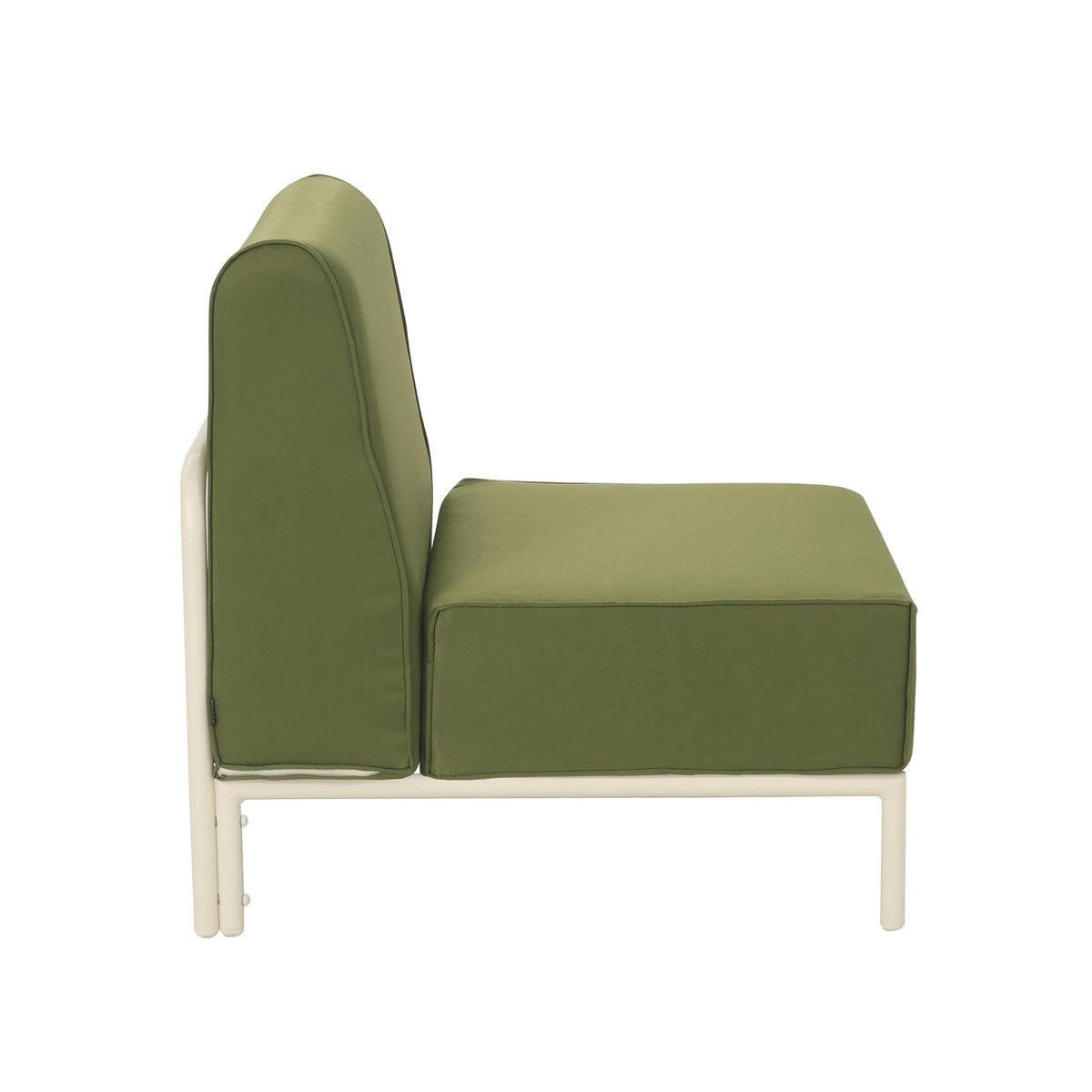SESSEL, Kakigrün - Grün, Textil (80/78/72cm) - Oviala