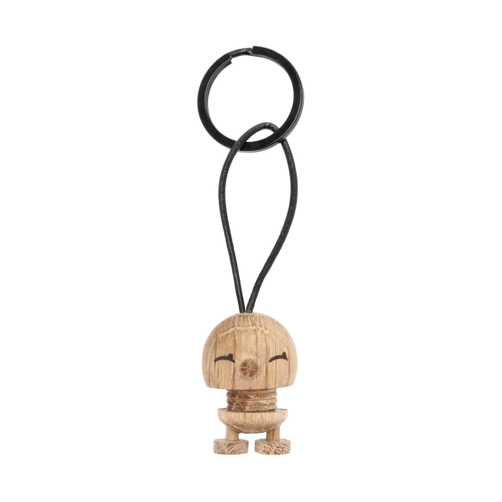 SCHLÜSSELANHÄNGER Bumble eiche 3 x 1,5 cm - Eichefarben, Holz (1.5/3/1.5cm) - Hoptimist