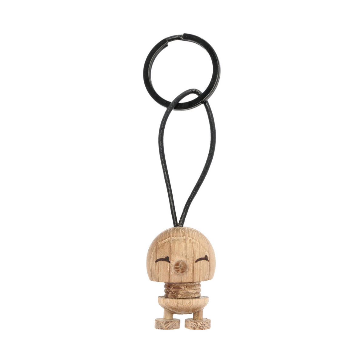 SCHLÜSSELANHÄNGER Bumble eiche 3 x 1,5 cm - Eichefarben, Holz (1.5/3/1.5cm) - Hoptimist