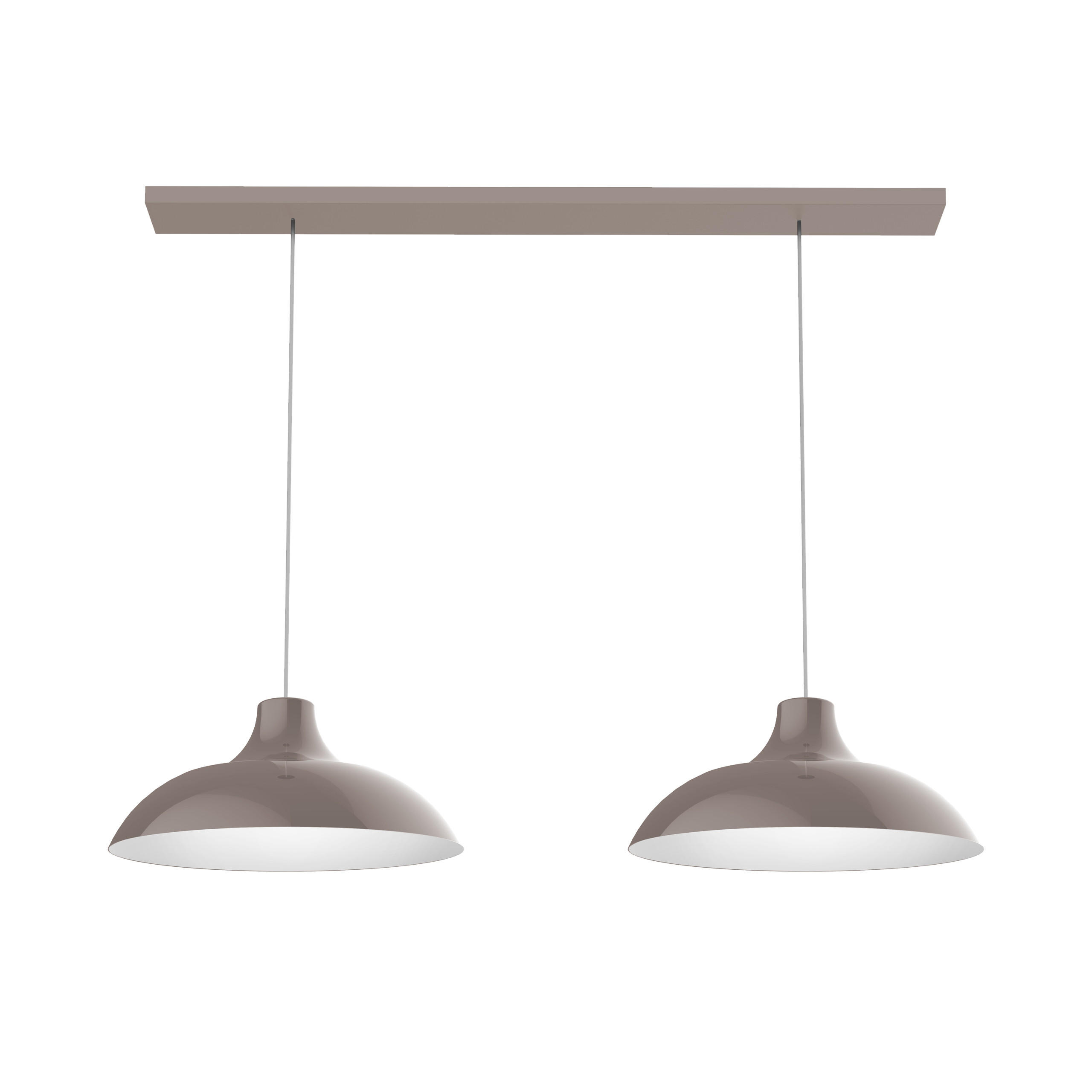 HÄNGELEUCHTE - Graubraun, Metall (30/30/15cm) - Lumicom