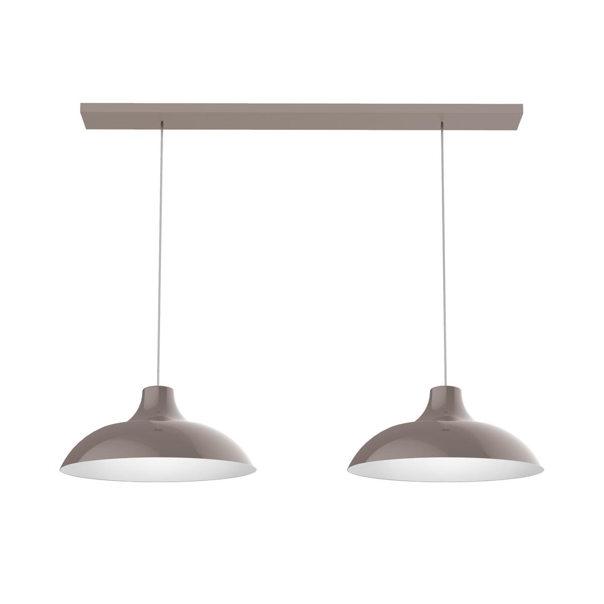 HÄNGELEUCHTE - Graubraun, Metall (30/30/15cm) - Lumicom