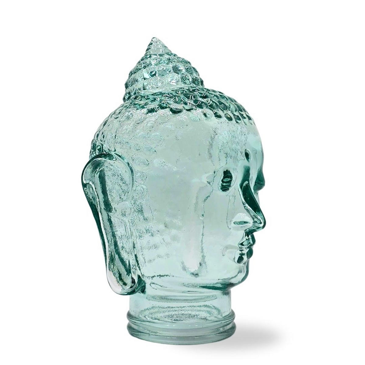 DEKO GLASKOPF THAI BUDDHA Glas, 30 cm Höhe T01 klar - Transparent, Glas (19/30/19cm) - DESIGN DELIGHTS