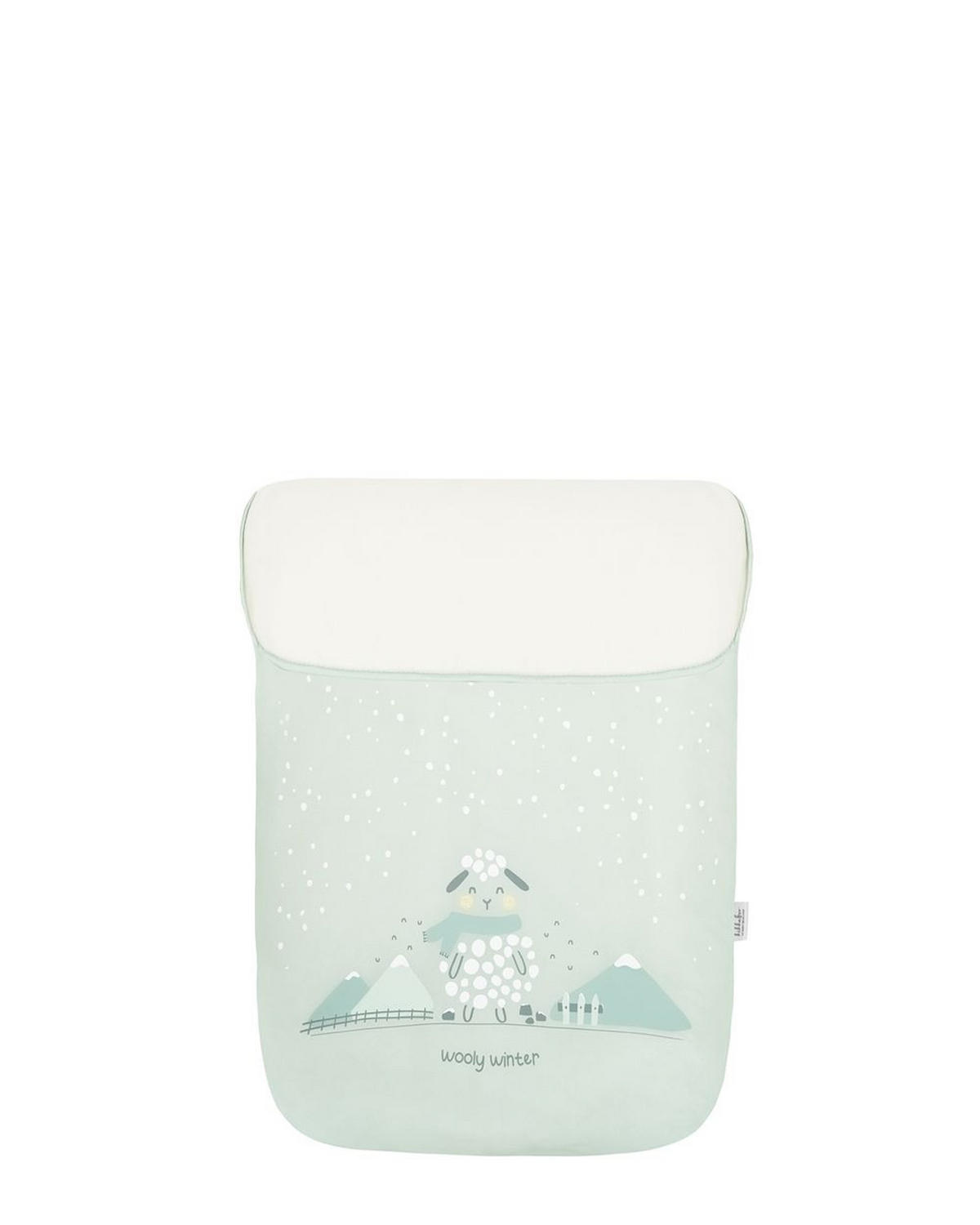 FUSSSACK Polar Friends hellgrün Fleecefutter, wasserabweisend, für 5-Punkt-Gurt, Reißverschluss - Grün, Textil (48/10/85cm) - Kikka boo