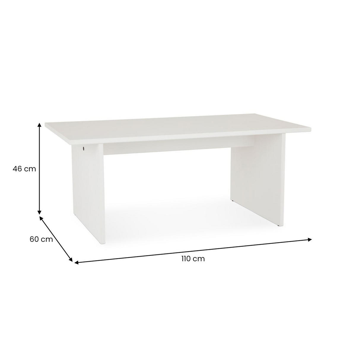 COUCHTISCH SALTO - Weiß, Holz (60/110/45cm) - IDIMEX