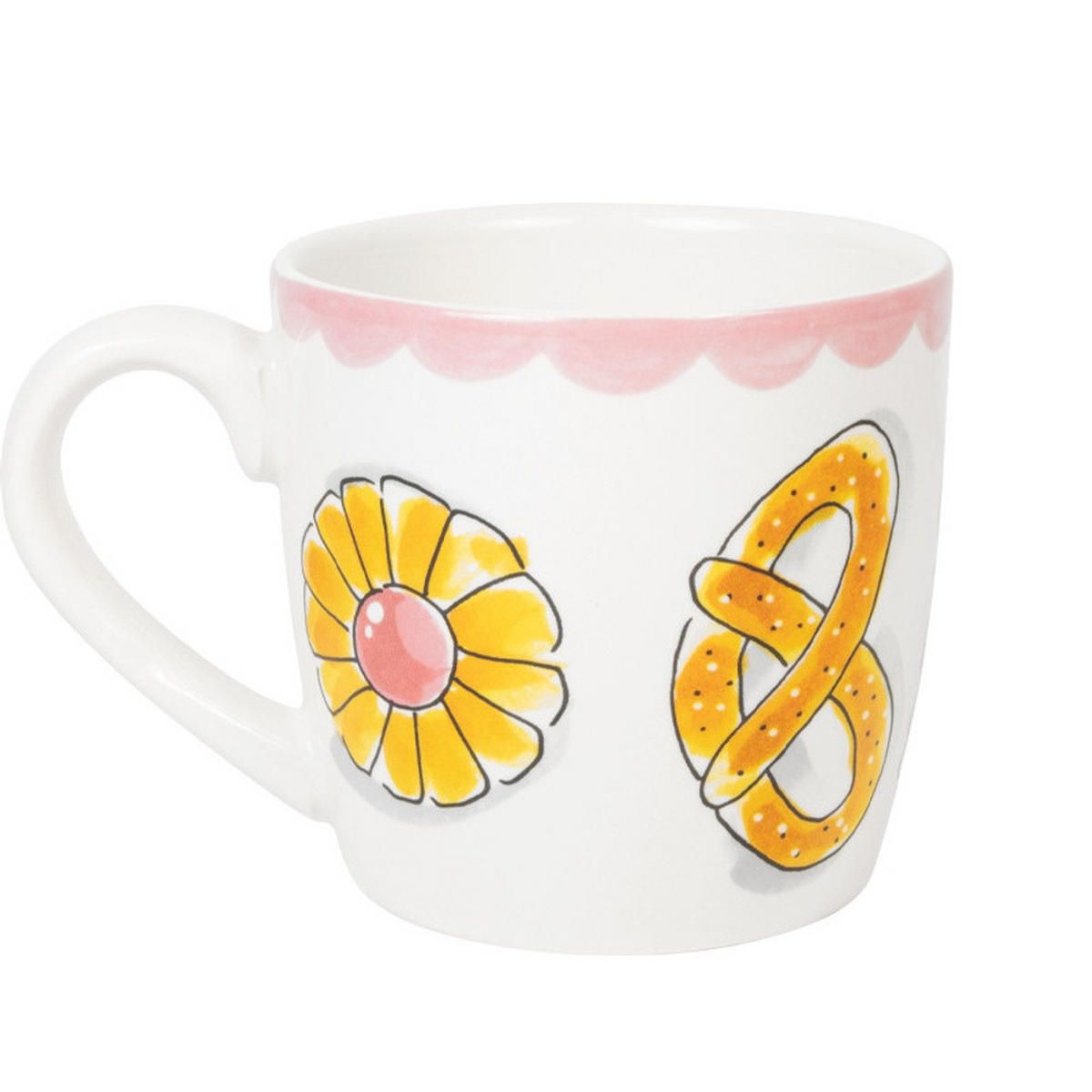 BECHER Kekse in Bunt - 500 ml - Multicolor, Keramik (0.5L) - Blond Amsterdam