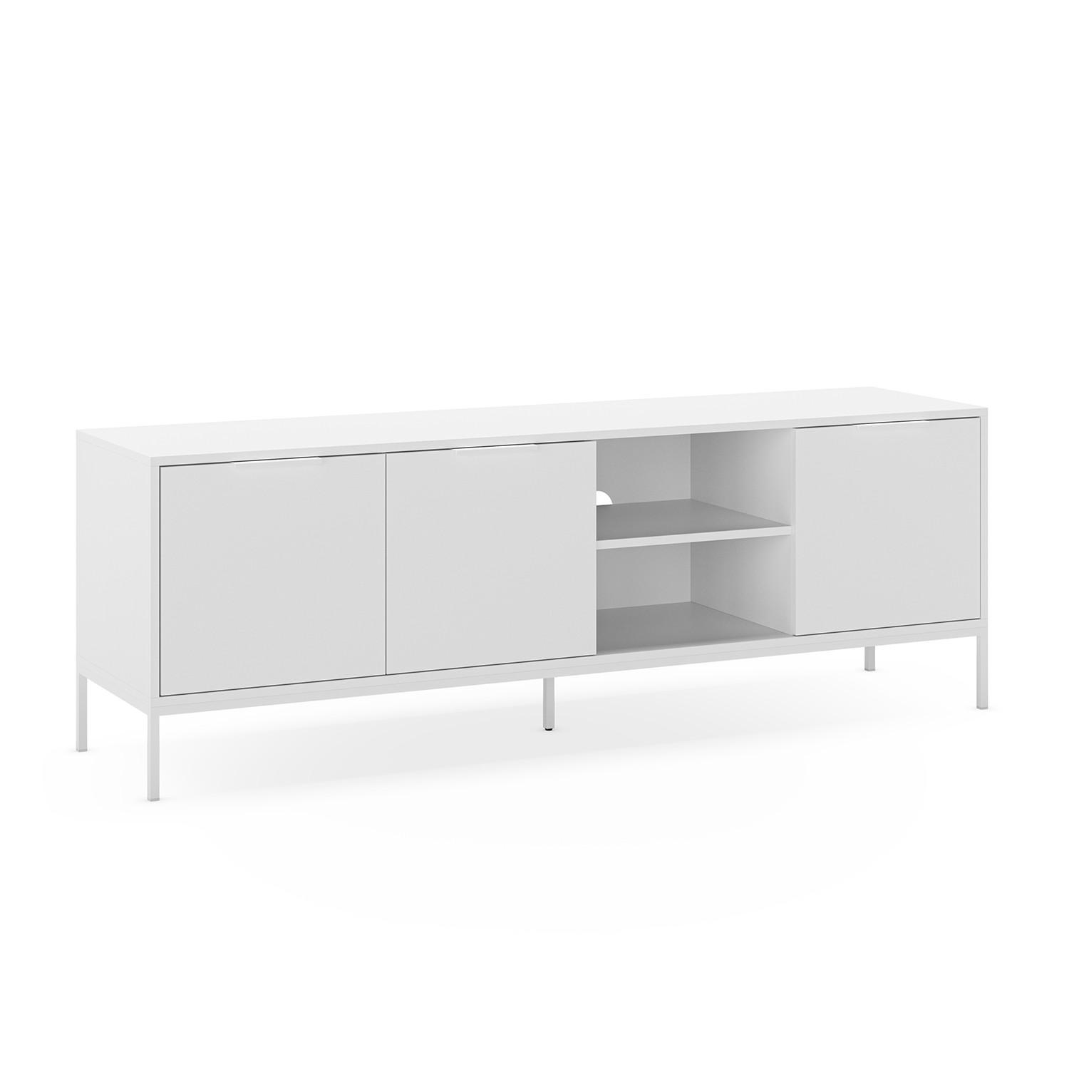 TV-ELEMENT Auri 3 türen Weiß - Weiß, Holzwerkstoff (160/55/40cm) - VS Venta-stock